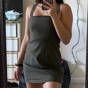 Olive green summer dress